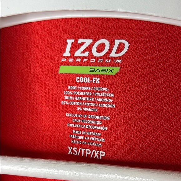 Izod Vibrant Red Polo Shirt - Picture 7 of 11